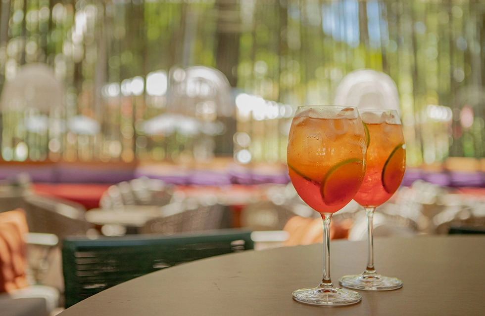 drinks no bar do Clara Dourado