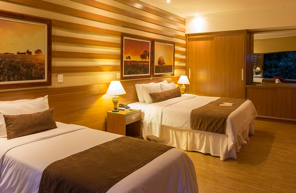 cama do apartamento superior varanda do clara dourado