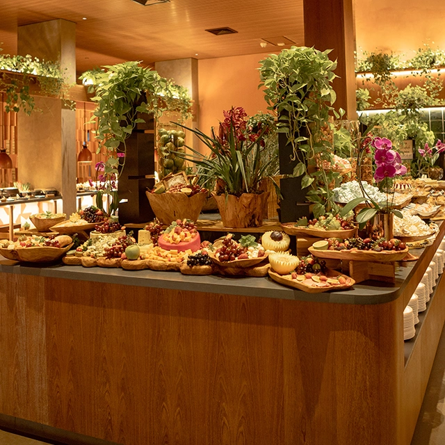 buffet no restaurante